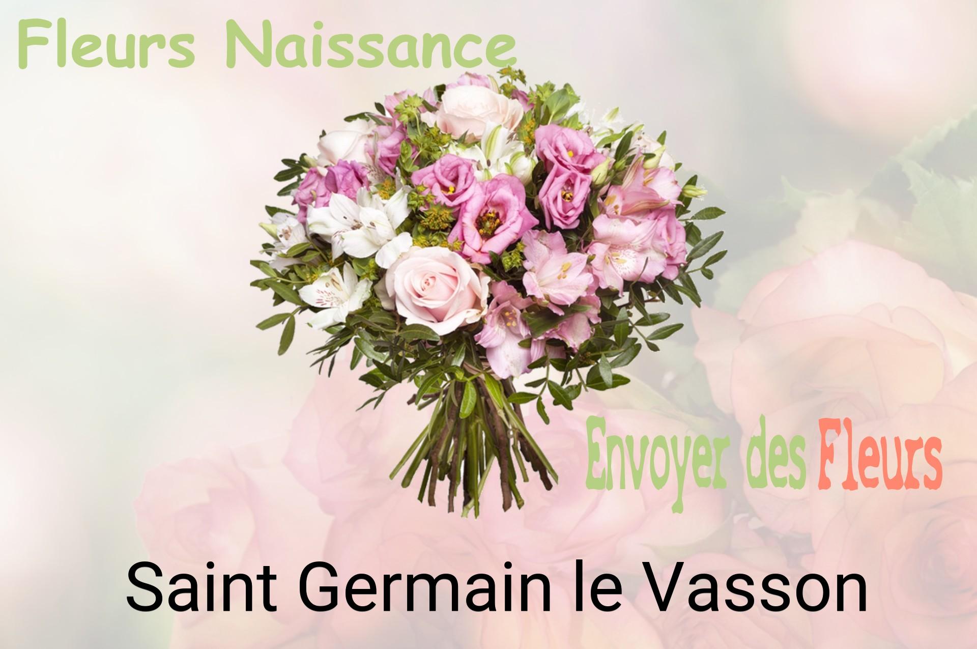 Bouquet de fleurs de naissance livré à Saint-Germain-le-Vasson